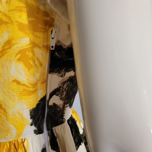 Pinup Couture Evelyn Yellow Roses Swing Dress + Bolero, VGUC, Size XL - Picture 8 of 11